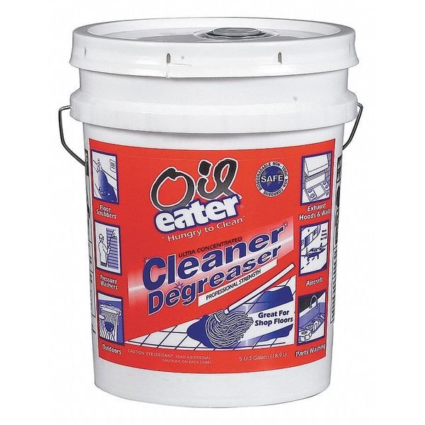 Cleaner/Degreaser, Water-based Parts Washer, Pail, 5 gal, Nonflammable, Clear, Oil Eater, Mfr#: AOD5G35438