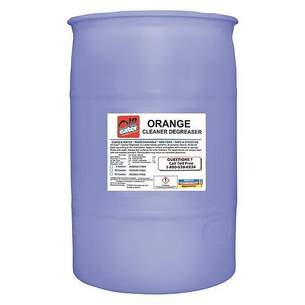 Oil Eater Orange Cleaner/Degreaser, 55 gal Bucket, Oil Eater, Mfr#: AOD5511906