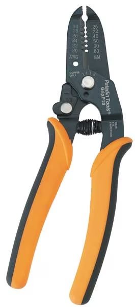 7 in Wire Stripper Solid: 30 to 20 AWG, Stranded: 22 to 32 AWG, Paladin, Mfr#: 1118