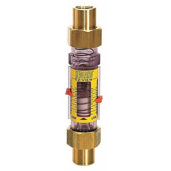 Flowmeter, 1/2 FNPT, 1-16 GPM, Hedland, Mfr#: H624-016-R