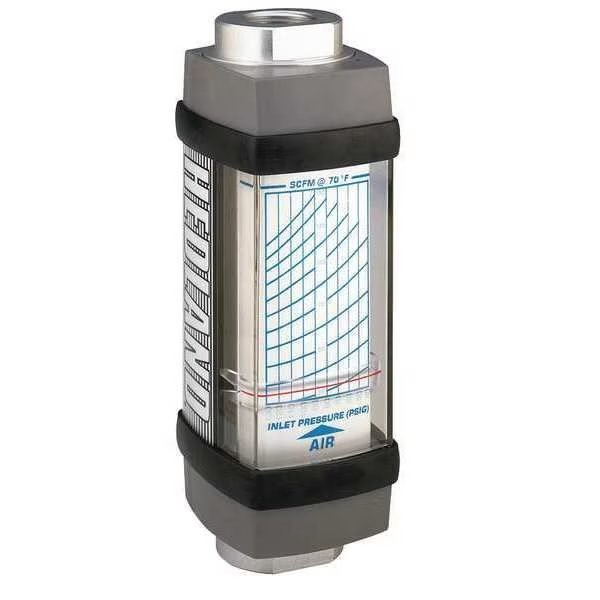 Flowmeter, SCFM / L/SEC 3.0 - 30 / 1.5-14, Hedland, Mfr#: H271A-030