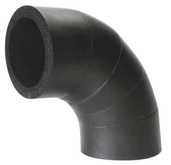 2-5/8" x 59/64" Elastomeric Elbow Pipe Fitting Insulation, 3/4" Wall, K-Flex Usa, Mfr#: 801-LRE-068258