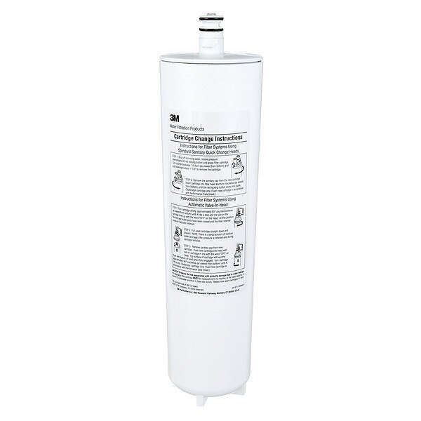 Quick Connect Filter, 1.5 gpm, 1 Micron, 3-3/16" O.D., 12 7/8 in H, 3M Filtration, Mfr#: 5581708