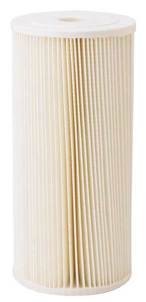 Pleated Filter Cartridge, 20 gpm, 5 Micron, 4-1/2" O.D., 9 3/4 in H, Pentair/Pentek, Mfr#: 255490-75