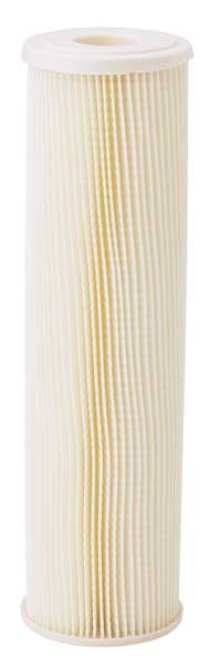 Pleated Filter Cartridge, 10 gpm, 5 Micron, 2-7/8" O.D., 9 3/4 in H, Pentair/Pentek, Mfr#: 255482-75