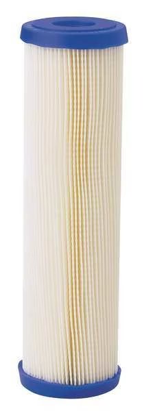 Pleated Filter Cartridge, 10 gpm, 20 Micron, 2-7/8" O.D., 9 3/4 in H, Pentair/Pentek, Mfr#: 255483-75