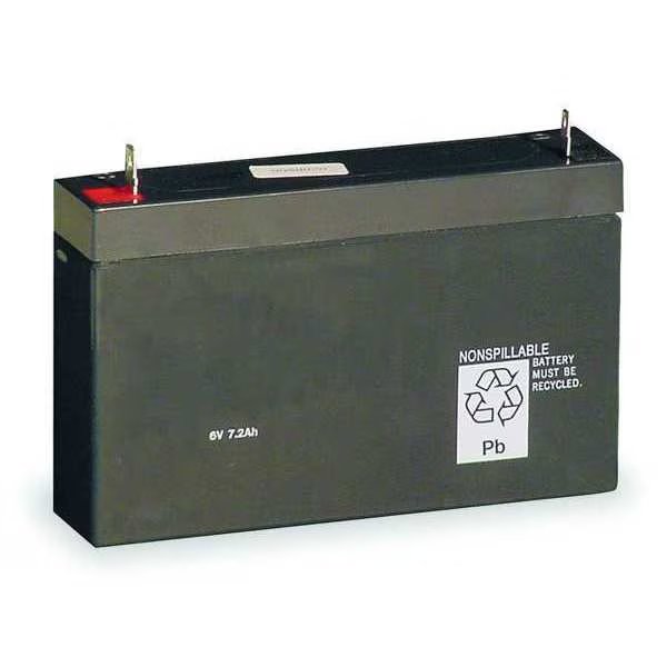 Battery, Lead Calcium, 6V, 6.5A/HR., Lithonia Lighting, Mfr#: ELB 0607