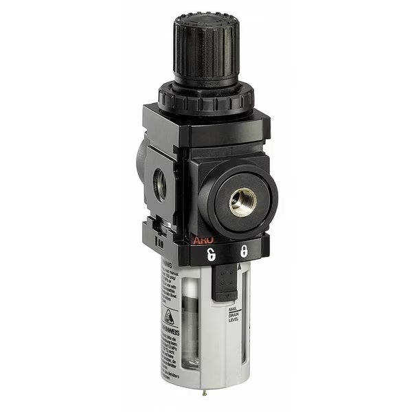 Filter/Regulator, 8.15 In. H, 3.28 In. W, Aro, Mfr#: P39233-100
