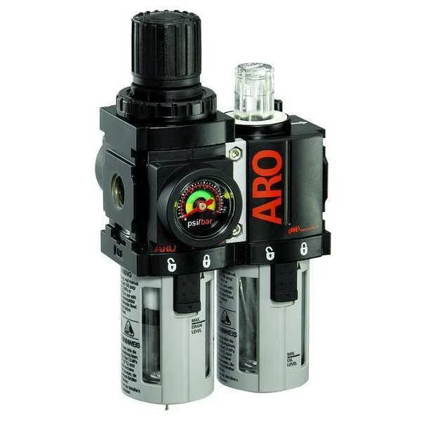 Filter/Regulator/Lubricator, 0 to 140 psi, Aro, Mfr#: C38341-610