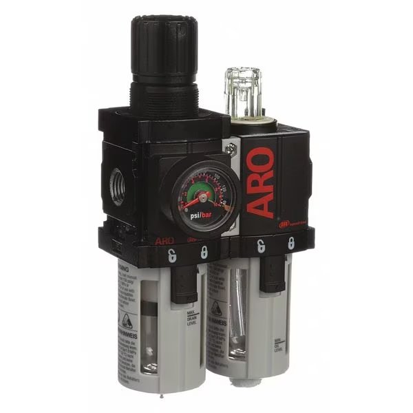 Filter/Regulator/Lubricator, 44 cfm, Aro, Mfr#: C38121-600