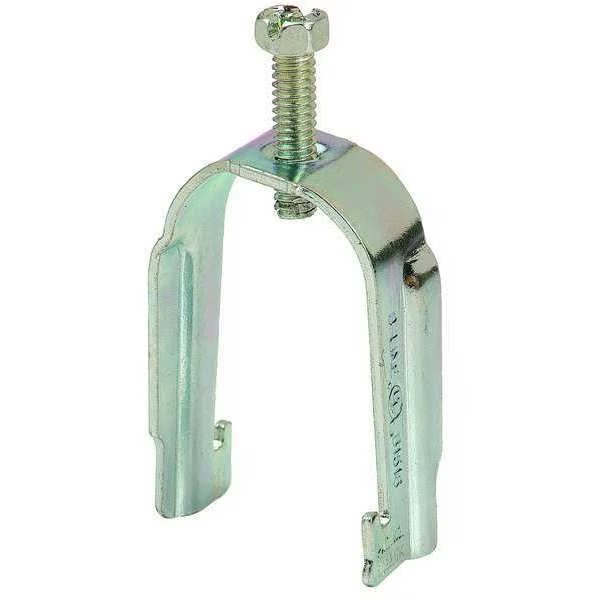 Conduit Clamp, 1/2 In EMT, Silver, Eaton B-Line, Mfr#: B1508