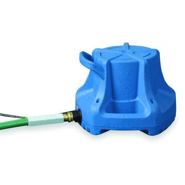 Pool Cover Pump, 1/3 hp, 115V AC, 22 ft Max Head, 1 in Intake and Discharge Size, Little Giant Pump, Mfr#: 577301