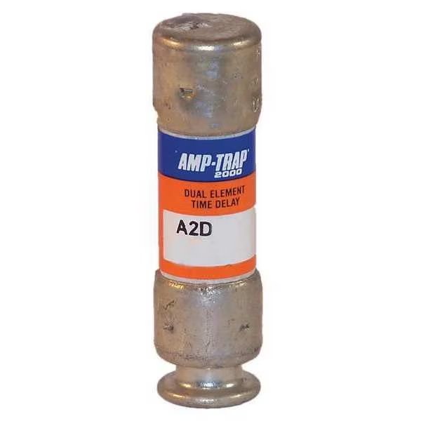 Fuse, RK1 Class, A2D-R Series, Time-Delay, 2/10A, 250V AC, Non-Indicating, Mersen, Mfr#: A2D2/10R