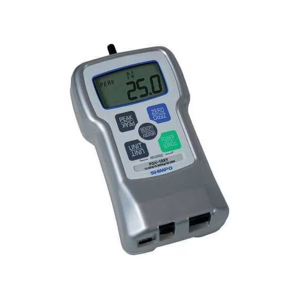 Digital Force Gauge, Range 100 lb, USB, Shimpo, Mfr#: FGV-100XY