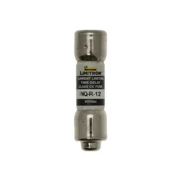 UL Class Fuse, CC Class, FNQ-R Series, Time-Delay, 12A, 600V AC, Non-Indicating, Eaton Bussmann, Mfr#: FNQ-R-12