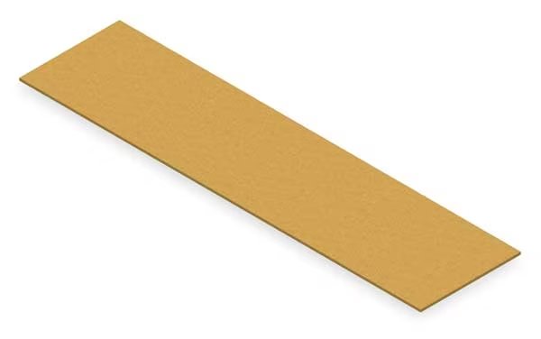 Decking, Particle Board, 96 in W, 24 in D, natural, Unfinished Finish, Tennsco, Mfr#: PB-9624-3