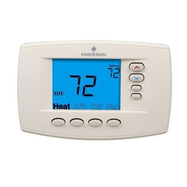 Blue Series 6 Touchscreen Thermostats, 7 or Nonprogrammable Programs, 4 H 2 C, 24VAC, White-Rodgers, Mfr#: 1F95EZ-0671