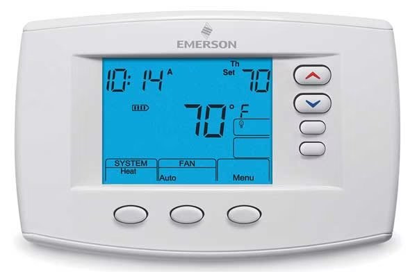 Low Voltage Thermostat, 7, 5-1-1 Programs, 4 H 2 C, Hardwired/Battery/Power Stealing, 24VAC, White-Rodgers, Mfr#: 1F95-0671