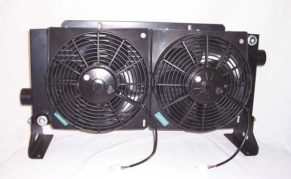 Oil Cooler, 12 VDC, 8-80 GPM, 0.19 HP, Akg, Mfr#: D45-12