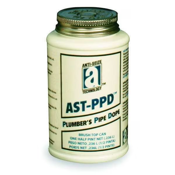 Pipe Thread Sealant 9.6 fl oz, Brush-Top Can, AST-PPD, Blue, Liquid, Anti-Seize Technology, Mfr#: 25108