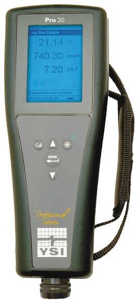 Dissolved Oxygen Meter, 0 to 50 mg/L, Ysi, Mfr#: Pro20
