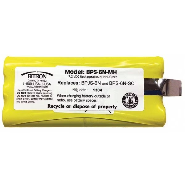 Battery Pack, NiMH, 7.5V, For Jobcom, Ritron, Mfr#: BPS-6N-MH