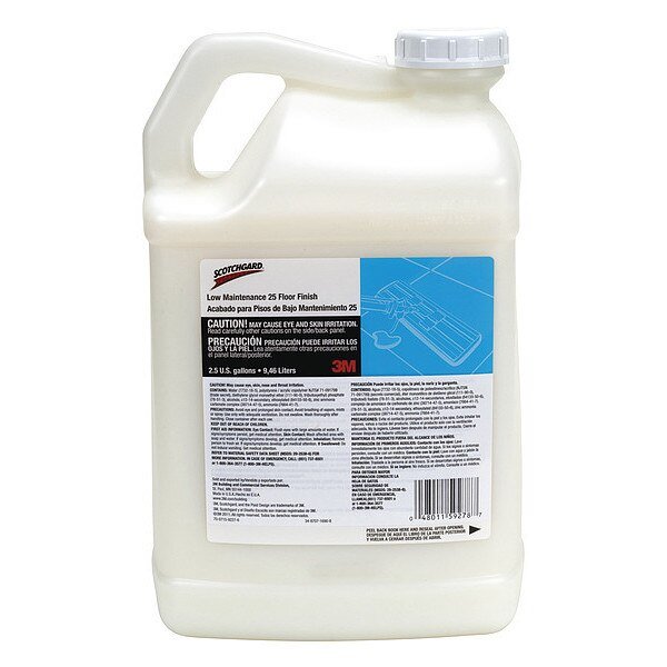 Floor Finish, 2.5 gal., Less Frequent, PK2, Scotchgard, Mfr#: 59278