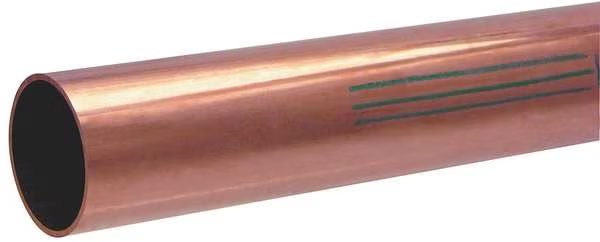 Straight Copper Tubing, 1 3/8 in Outside Dia, 10 ft Length, Type K, Streamline, Mfr#: KH12010