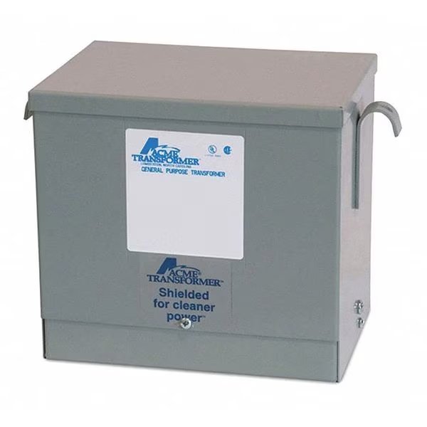 Low Voltage Distribution Transformer, 3 kVA, NEMA 3R, 115°C, 120/208V AC, 480V AC, Acme Electric, Mfr#: T2A533081S