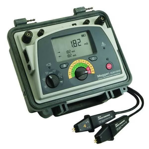 Micro Ohm Meter, 0-2500 Ohms, Megger, Mfr#: DLRO10HD