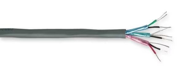 18 AWG 3 Conductor Stranded Multi-Paired Cable 100 ft. GY, Carol, Mfr#: C6047A