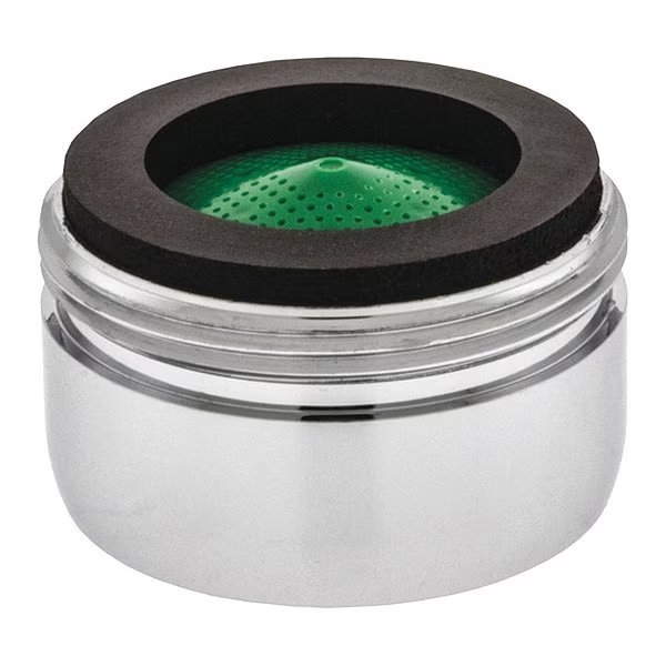 1.5 gpm Aerated Outlet, 15/16 in - 27 Thread Size, Chrome, Brass, Neoperl, Mfr#: 5500205
