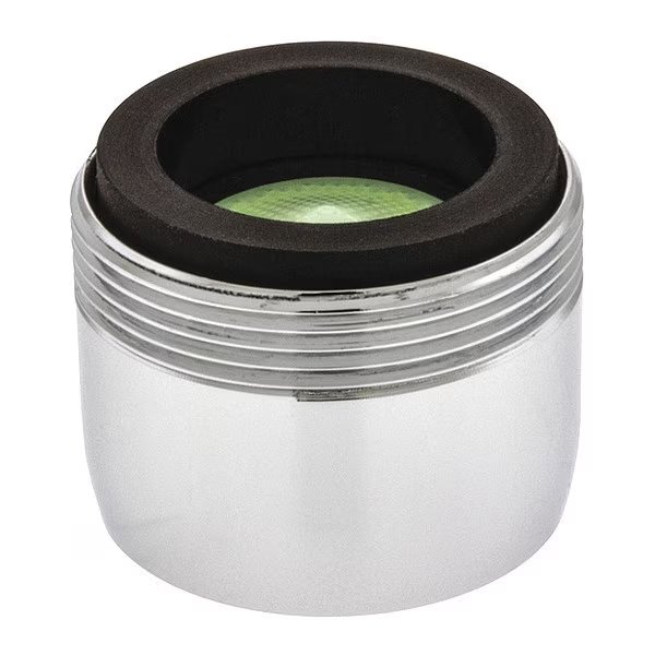 0.5 gpm Spray Outlet, 15/16 in - 27, 55/64 in - 27 Thread Size, Chrome, Brass, Neoperl, Mfr#: 5501005