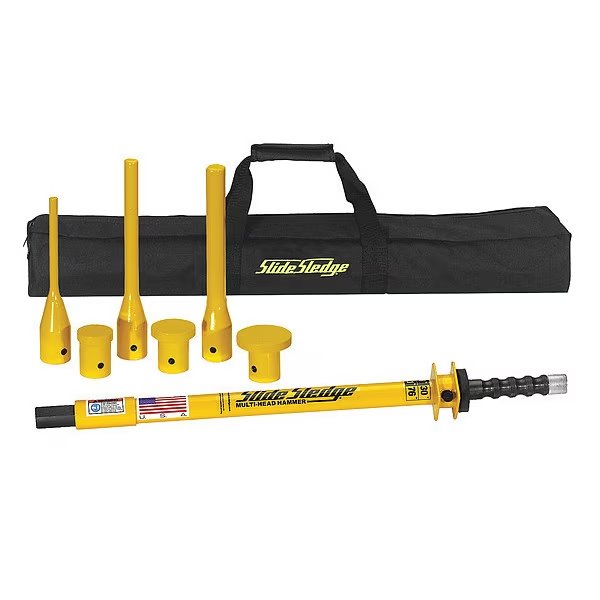Slide Hammer Sledge, 9 lb., 30", w/ 6 Tips, Slide Sledge, Mfr#: 211105
