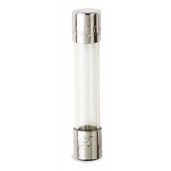 Glass Fuse, AGC Series, Fast-Acting, 0.80A, 250V AC, 10kA at 125V AC, 35A at 250V AC, 5 PK, Eaton Bussmann, Mfr#: AGC-8/10-R
