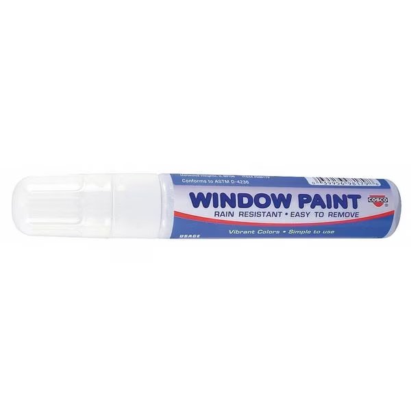 Paint Marker, Extra Large Tip, White Color Family, Paint, Cosco, Mfr#: 038873