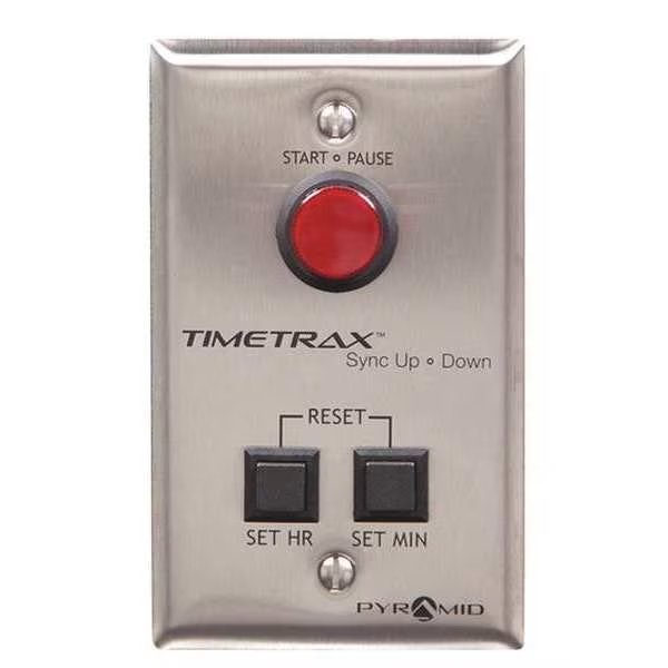 2-3/4" Digital Timer Controller Wall Clock, Silver, Pyramid, Mfr#: CTPLATEKIT