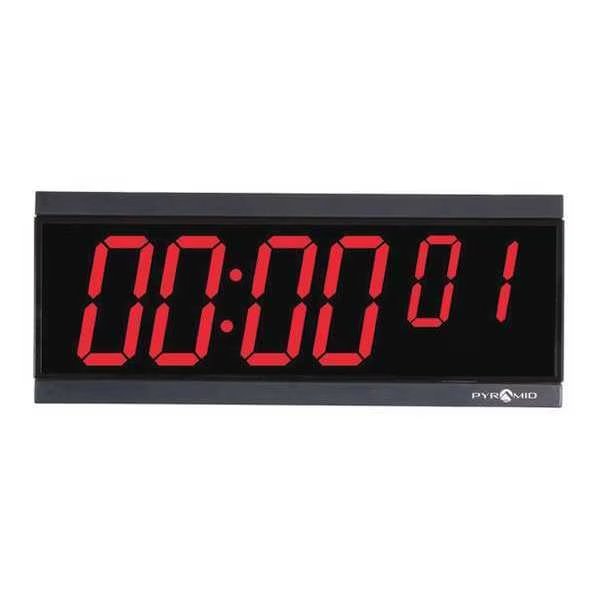 11-1/8" Digital Wireless Digital Timer Wall Clock, Black, EnjoyTool Select, Mfr#: 9D26BRCT