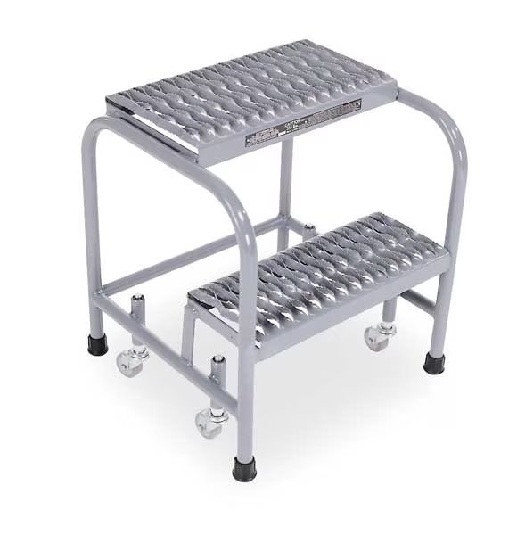 20 in H Steel Rolling Step, 2 Steps, 450 lb Load Capacity, Cotterman, Mfr#: 1002N1818A3E10B3C1P1