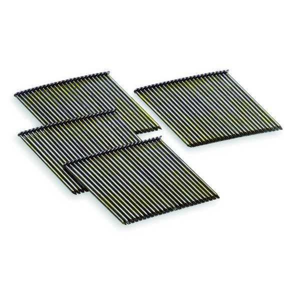 Collated Framing Nail, 3 in L, 11 ga, Coated, Flat Head, 28 Degrees, 2000 PK