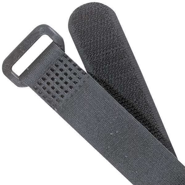 18" L Buckle Hook-&-Loop Cable Tie BK PK 10, Ty-Rap, Mfr#: FOL500-50-0
