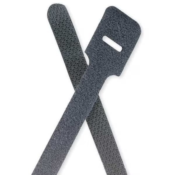 13" L Wrap Hook-&-Loop Cable Tie BK PK 10, Ty-Rap, Mfr#: FO350-50-0