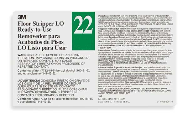 Secondary Label, Black, Green/White, PK12, Tolco, Mfr#: 340422