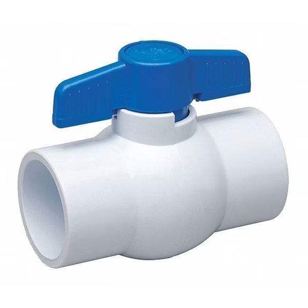 1-1/2" Socket PVC Ball Valve Inline, EnjoyTool Select, Mfr#: 107-637-NP