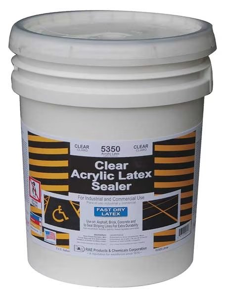 Sealer, 5 gal, Clear, Acrylic, Semi Gloss, Rae, Mfr#: 5350-05