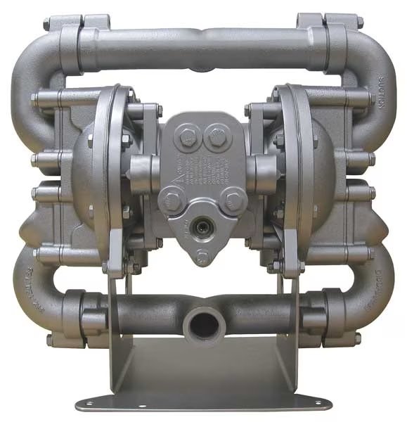 Double Diaphragm Pump, Aluminum, Air Operated, Buna N, 70 GPM, Sandpiper, Mfr#: HDF1,DB2A.