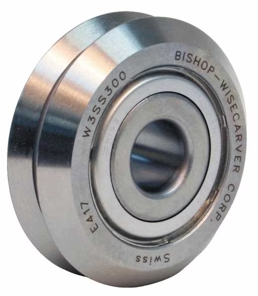 Low Temp Guide Wheel, Size 1, Bishop-Wisecarver, Mfr#: W1SS300