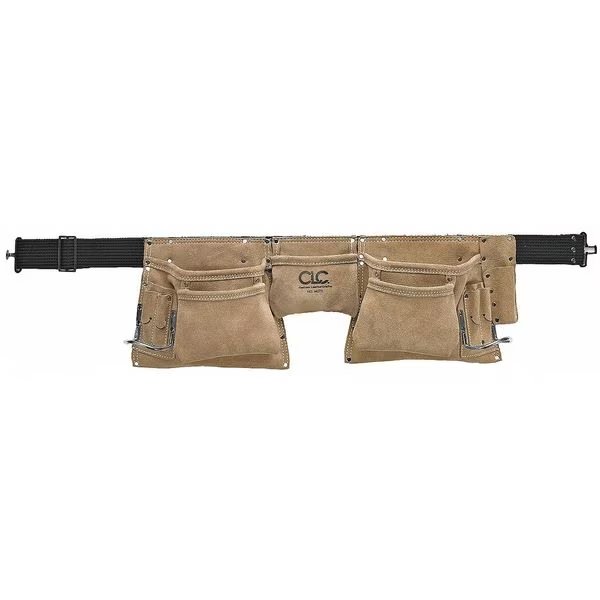 Tool Apron, Tool Belt, Tan, Leather, 12 Pockets, Clc Work Gear, Mfr#: I427X