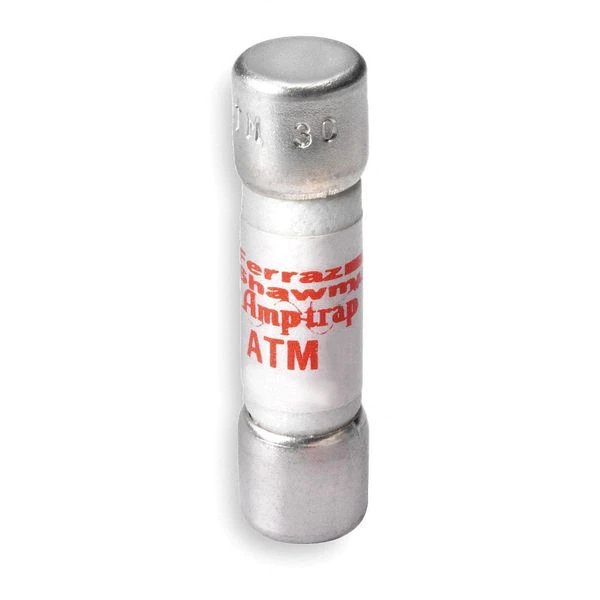 Midget Fuse, ATM Series, Fast-Acting, 25A, 600V AC, Non-Indicating, 100kA at 600V AC/DC, Mersen, Mfr#: ATM25