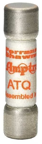 Fuse, ATQ Series, Time-Delay, 6-1/4A, 500V AC, Non-Indicating, 10kA at 500V AC, Mersen, Mfr#: ATQ6-1/4